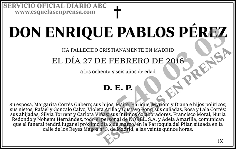 Enrique Pablos Pérez